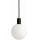 Argon 9005 - Ulkokäyttöön tarkoitettu riippuvalaisin vaijerilla ORE 1xG9/6W/230V musta