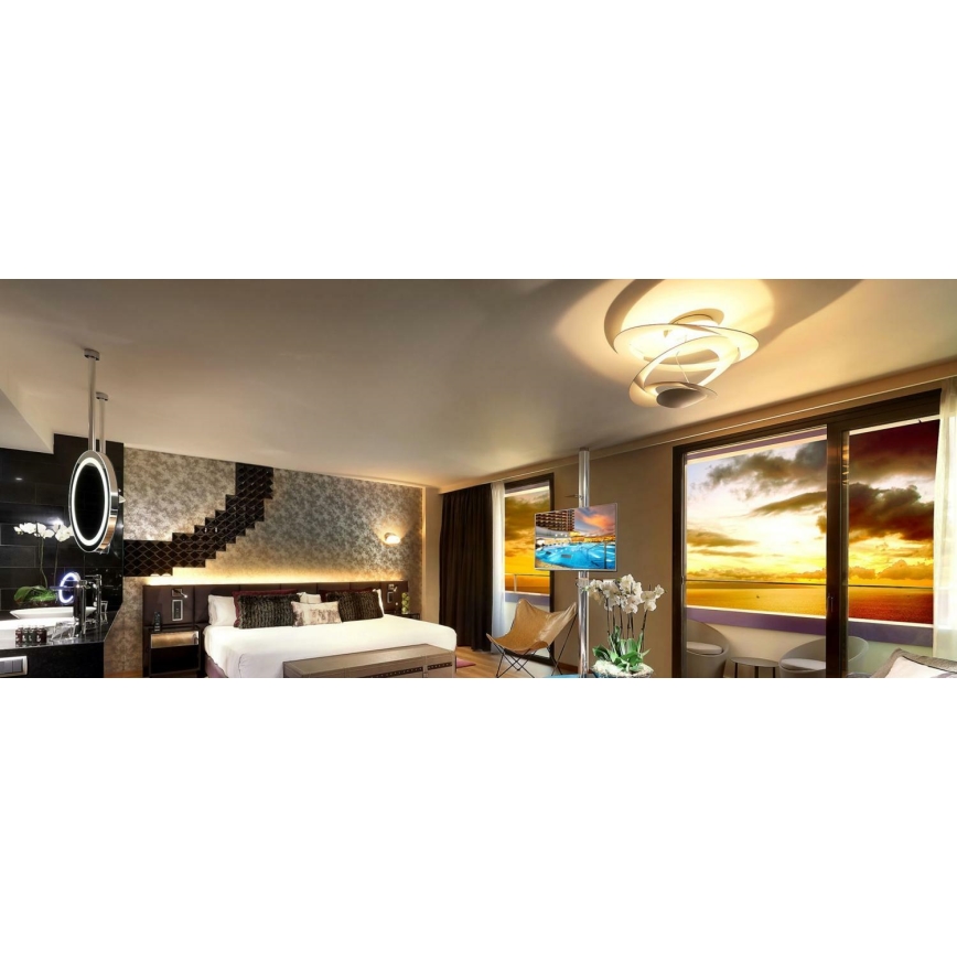 Artemide 1255110A - Himmennettävä LED-kattovalaisin PIRCE LED/44W/230V 3000K valkoinen