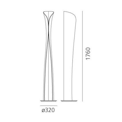 Artemide 1361020A - LED-lattiavalaisin CADMO LED/44W/230V + 1xGU10/10W/230V valkoinen