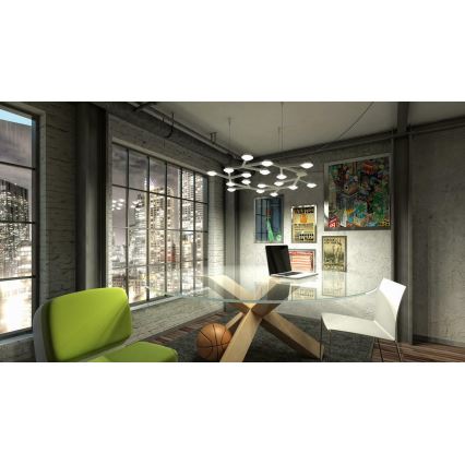 Artemide 1575050APP - Himmennettävä LED-kattokruunu johdossa NET LED/43W/230V halkaisija 65 cm 3000K