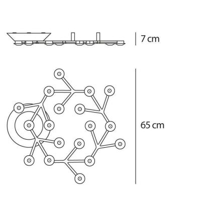 Artemide 1594050APP - Himmennettävä LED-kattovalaisin NET LED/43W/230V 3000K
