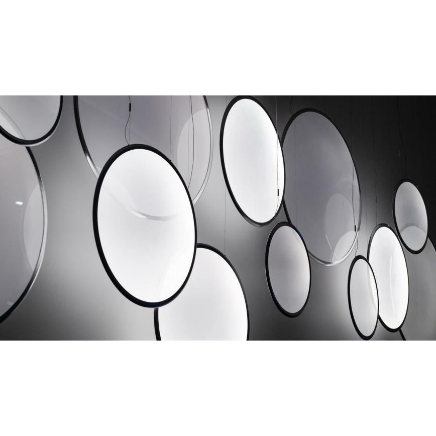 Artemide 1993030APP - Himmennettävä LED-kattokruunu johdossa DISCOVERY LED/60W/230V 3000K musta