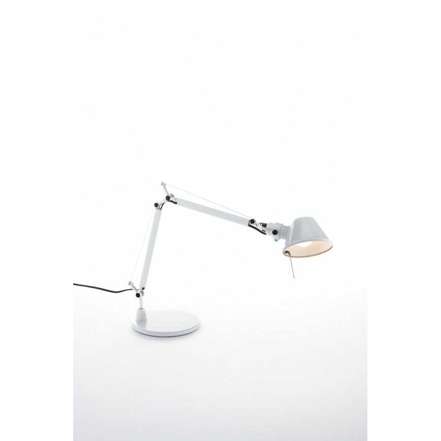 Artemide AR 0011820A - Pöytävalaisin TOLOMEO MICRO 1xE14/46W/230V valkoinen