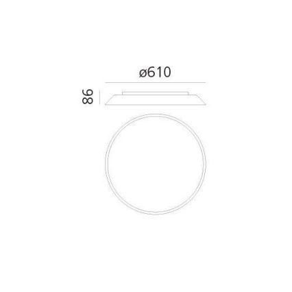 Artemide AR 0241320A - LED-kattovalaisin FEBE 4xLED/30W/230V