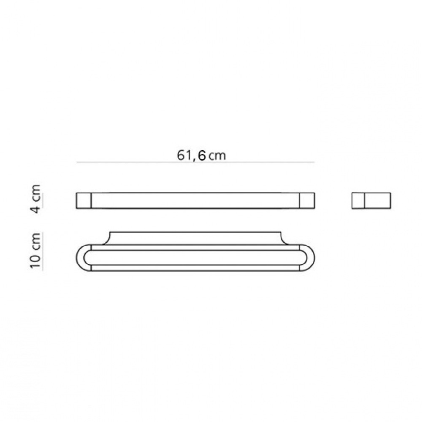 Artemide AR 1913040A - LED-seinävalaisin TALO 60 LED/25W/230V