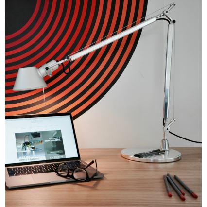 Artemide AR A005910+AR A008600 kompletti - TOLOMEO MINI pöytävalaisin 1xE27/70W/230V