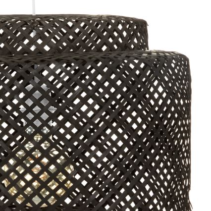 Atmosphera - Kattokruunu johdossa LIBY 1xE27/40W/230V bambu/musta