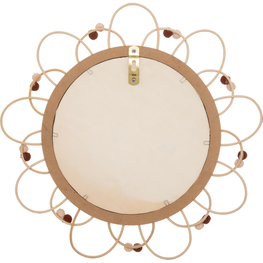 Atmosphera - Lasten seinäpeili CAMPAIN, halkaisija 38 cm, rottinki