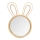 Atmosphera - Lasten seinäpeili RABBIT 37x24 cm bambu