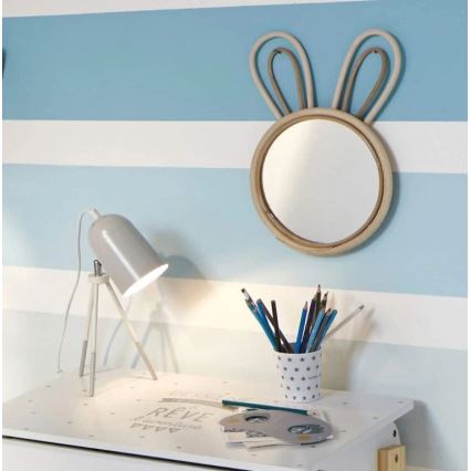 Atmosphera - Lasten seinäpeili RABBIT 37x24 cm bambu