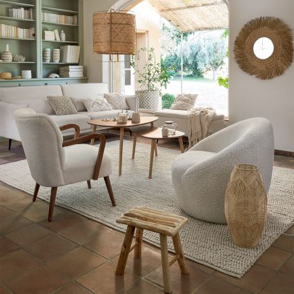 Atmosphera - Lattialamppu KITA 1xE27/40W/230V rottinki