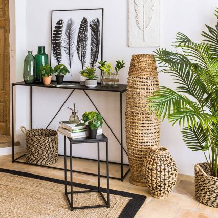 Atmosphera - Lattialamppu SAND 1xE27/40W/230V pyökki/vesihyasintti