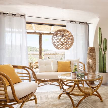 Atmosphera - Lattialamppu SAND 1xE27/40W/230V pyökki/vesihyasintti