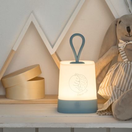 Atmosphera - LED-kosketuksella ohjattava lasten ladattava yövalo RABBIT LED/3,7V 1200 mAh harmaa
