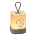 Atmosphera - LED-kosketuksella ohjattava lasten ladattava yövalo RABBIT LED/3,7V 1200 mAh harmaa