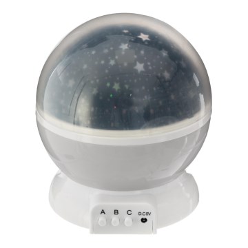 Atmosphera - LED lasten projektori 3xAA harmaa