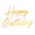 Atmosphera - LED-neon-seinäkoriste HAPPY BIRTHDAY LED/5V
