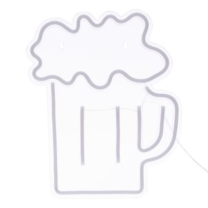 Atmosphera - LED-neoninen seinäkoriste BEER LED/5V