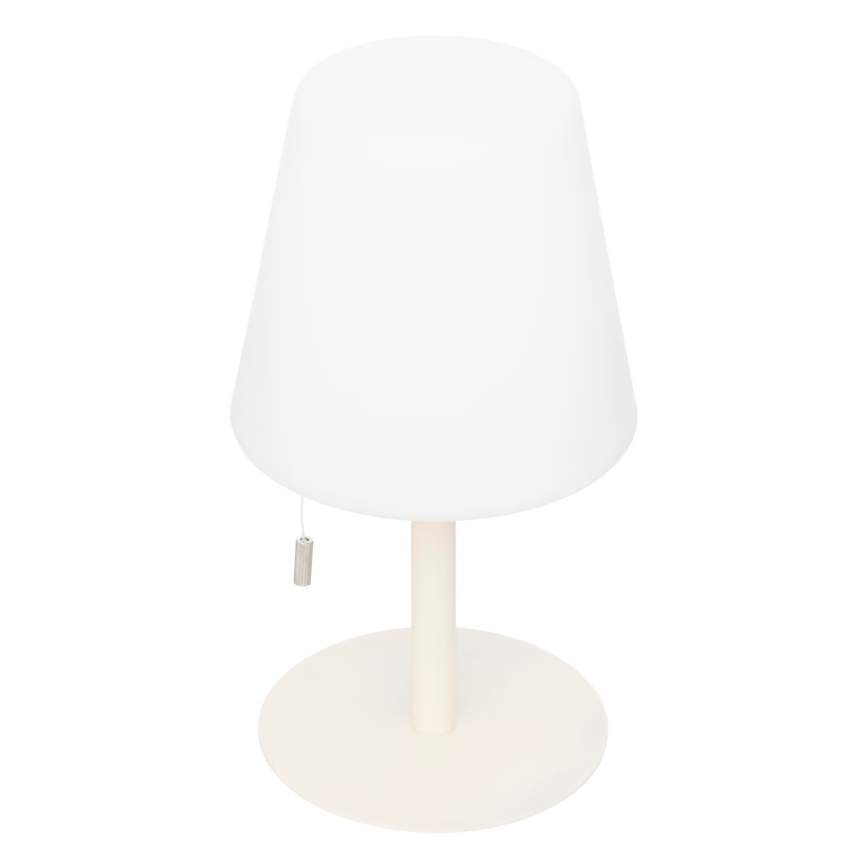 Atmosphera - LED RGBW Ladattava ulko pöytävalaisin ZACK LED/3,7V 1200 mAh IP44 beige