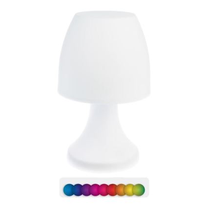 Atmosphera - LED RGB Ulkokäyttöön tarkoitettu pöytävalaisin DOKK LED/3xAAA 19,5 cm IP44