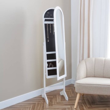 Atmosphera - LEXY pystypeili korurasialla 158x38 cm valkoinen