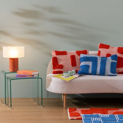 Atmosphera - Pöytälamppu ASTI 1xE27/60W/230V tiilenpunainen