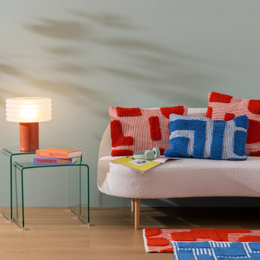 Atmosphera - Pöytälamppu ASTI 1xE27/60W/230V tiilenpunainen