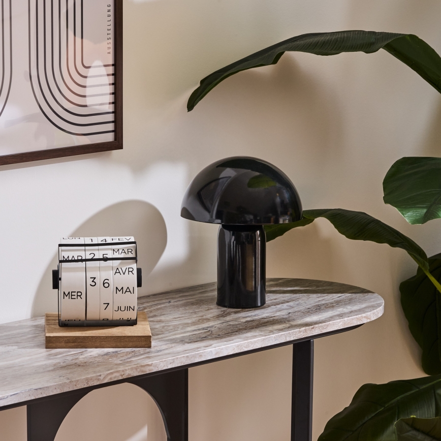 Atmosphera - Pöytälamppu LITO 1xE27/25W/230V musta