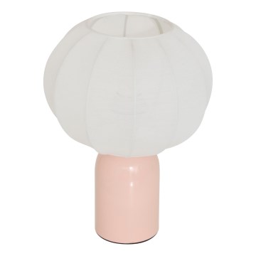 Atmosphera - Pöytälamppu TOBIE 1xE27/60W/230V vaaleanpunainen
