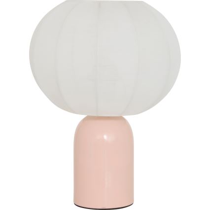 Atmosphera - Pöytälamppu TOBIE 1xE27/60W/230V vaaleanpunainen