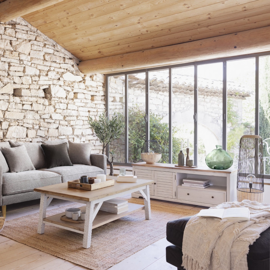 Atmosphera - Pöytävalaisin ANEA 1xE27/40W/230V rottinki