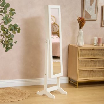 Atmosphera - Pystypeili korurasialla KRISTIN 146,8x37 cm valkoinen