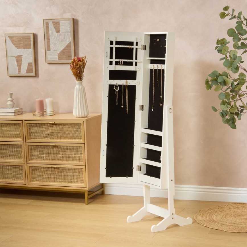 Atmosphera - Pystypeili korurasialla KRISTIN 146,8x37 cm valkoinen