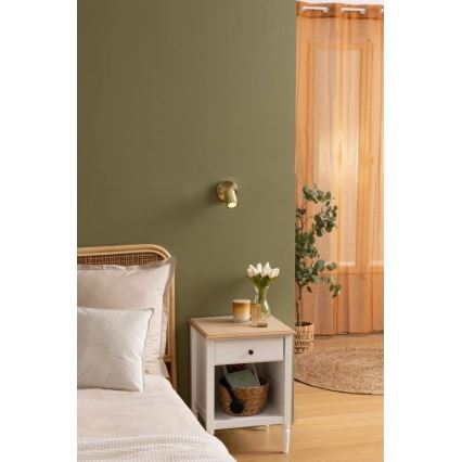 Atmosphera - Seinäkohdevalaisin VICO 1xGU10/25W/230V kultainen