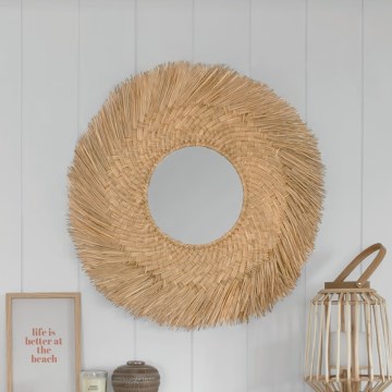 Atmosphera - Seinäpeili AEL halkaisija 80 cm ruoko