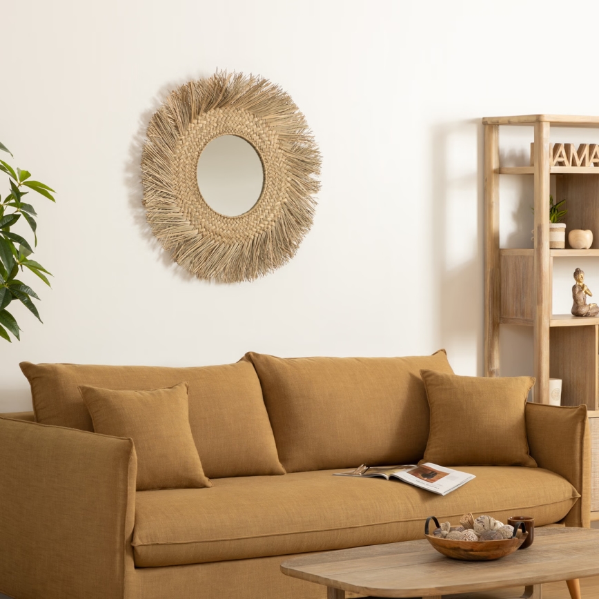 Atmosphera - Seinäpeili AEL halkaisija 80 cm ruoko