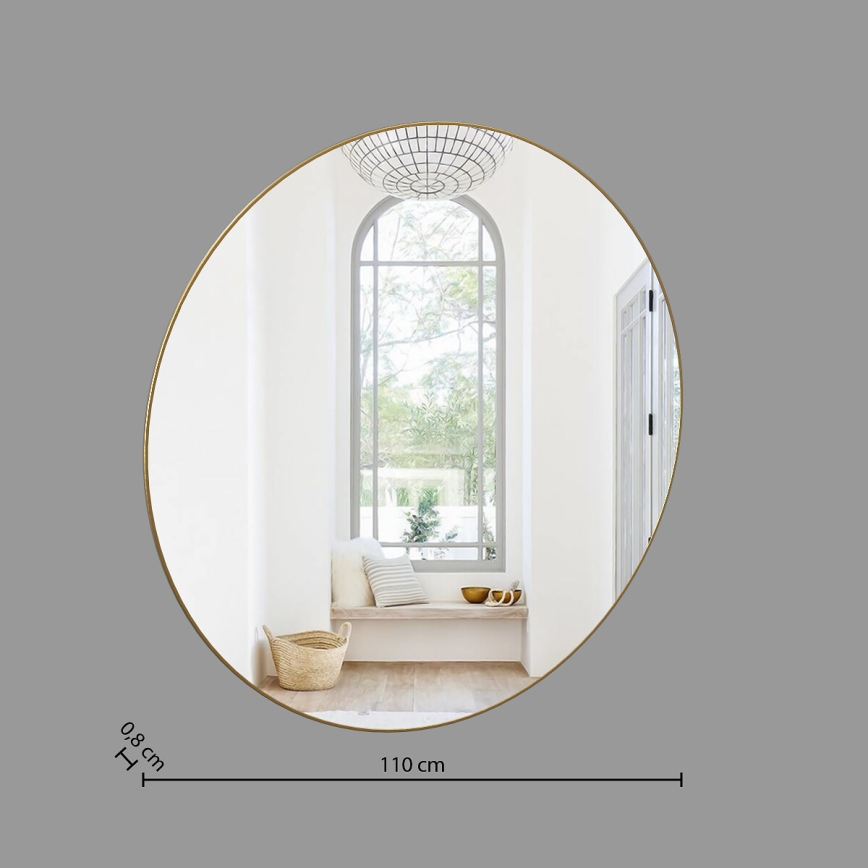 Atmosphera - Seinäpeili ALICE halkaisija 110 cm kulta