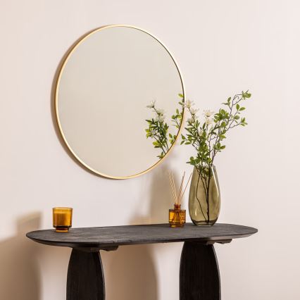 Atmosphera - Seinäpeili ALICE halkaisija 70 cm kulta