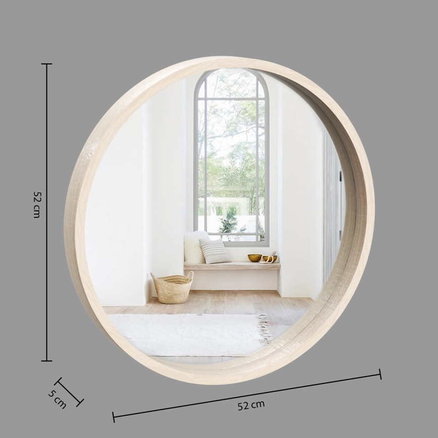 Atmosphera - Seinäpeili OLAV halkaisija 52 cm Keisaripuu