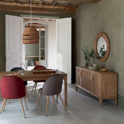 Atmosphera - Seinäpeili PAMELA halkaisija 83 cm jalokuusi