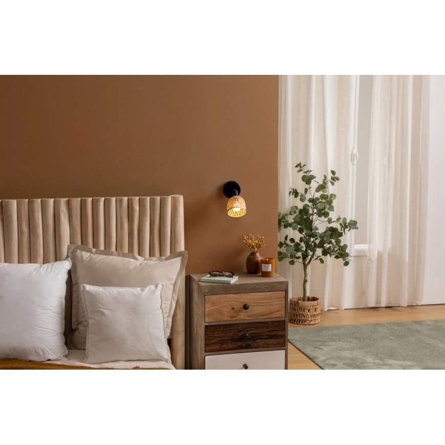 Atmosphera - Seinäspottivalaisin LIO 1xE14/25W/230V bambu