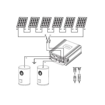 Aurinkoinvertteri veden lämmitykseen ECO Solar Boost Evo MPPT-4000 4 kW PRO