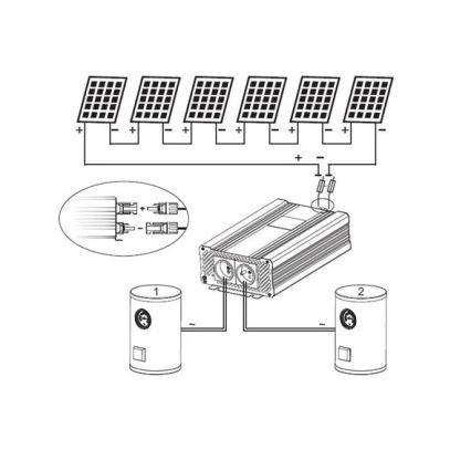 Aurinkoinvertteri veden lämmitykseen ECO Solar Boost Evo MPPT-4000 4kW
