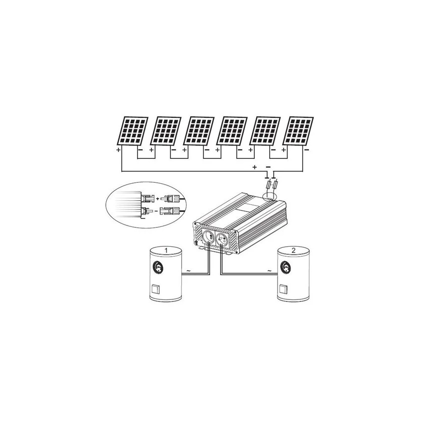 Aurinkoinvertteri veden lämmitykseen ECO Solar Boost Evo MPPT-4000 4kW
