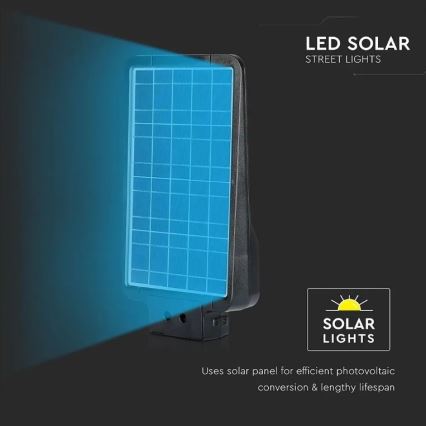 Aurinkokäyttöinen LED-katuvalaisin anturilla LED/15W/7,4V 4000K IP65 10800 mAh