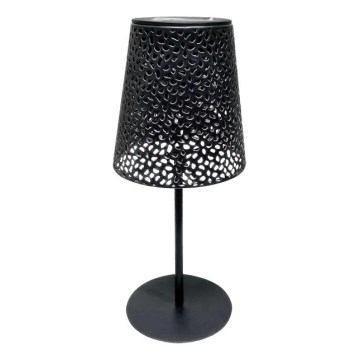 Aurinkokäyttöinen LED-pöytävalaisin LUVETRA LED/1xAA 4000K IP44 200 mAh musta