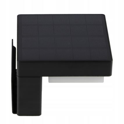 Aurinkokäyttöinen LED-seinävalaisin anturilla LED/5W/3,7V 2000 mAh IP44 musta