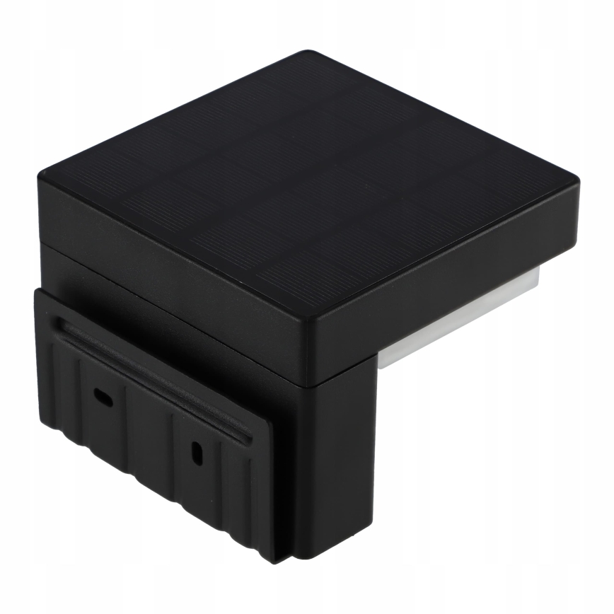 Aurinkokäyttöinen LED-seinävalaisin anturilla LED/5W/3,7V 2000 mAh IP44 musta