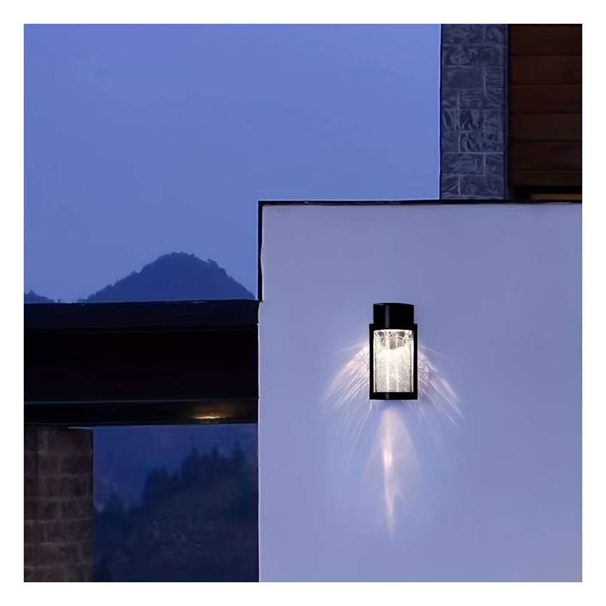 Aurinkokäyttöinen LED-seinävalaisin LED/3,7V 300 mAh IP44 musta