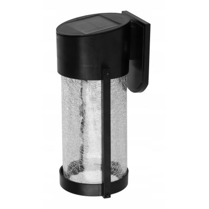 Aurinkokäyttöinen LED-seinävalaisin LED/3,7V 300 mAh IP44 musta